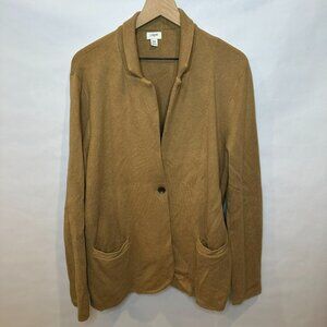J.Crew one button sweater blazer XXL camel